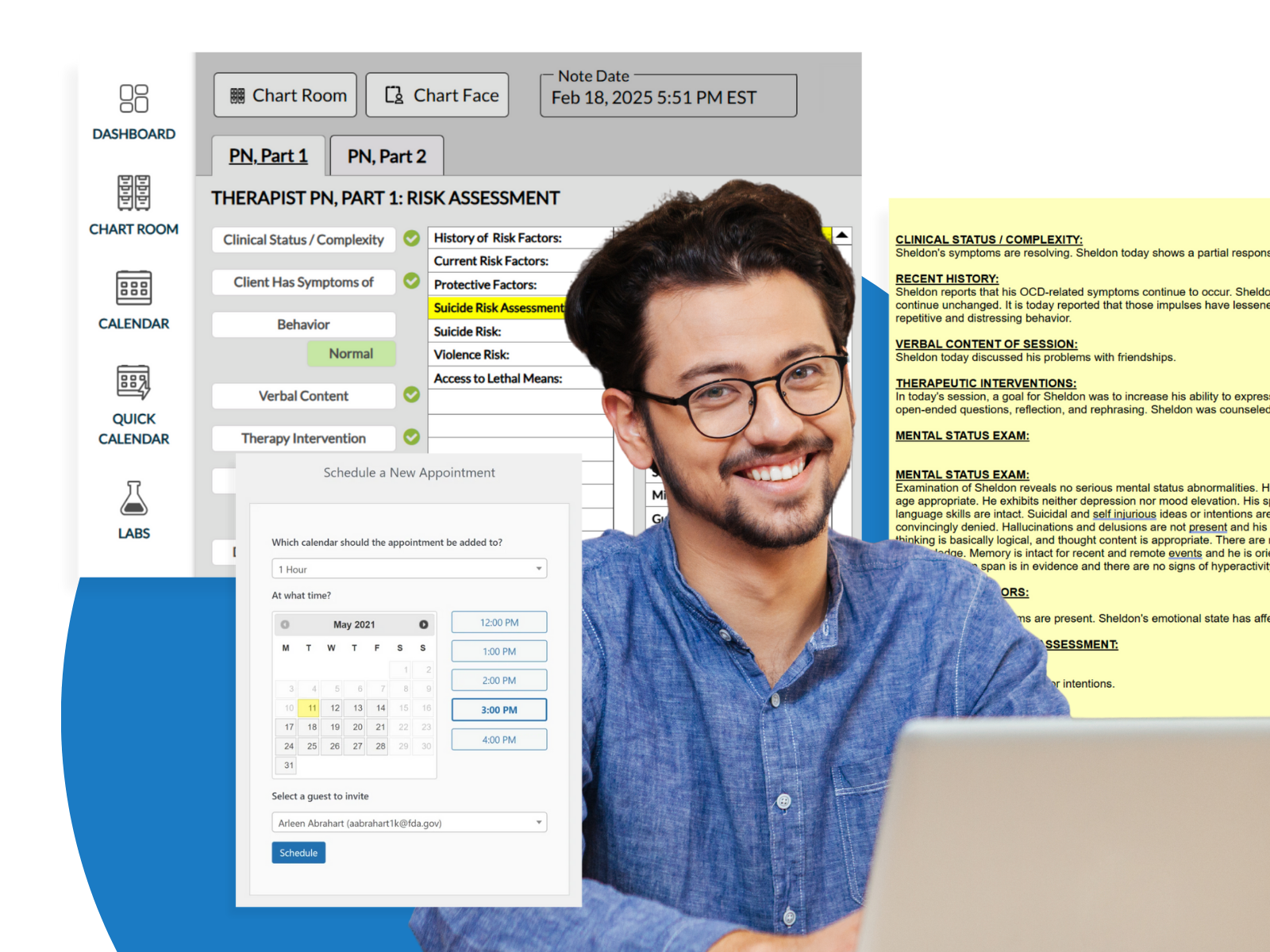A group practice owner using the best affordable behavioral health EHR for groups